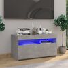 vidaXL TV Cabinet Concrete Grey Engineered Wood Medium TV Cabinet