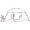 vidaXL Pool Tent with Removable Fly & Mesh Walls Sea Green 200.8x200.8"