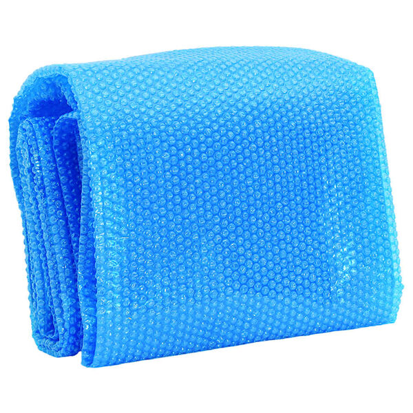 vidaXL Pool Cover Blue PE with air chambers 177.2 x 86.6 in Lightweight