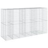 vidaXL Gabion Basket Silver Galvanized Iron Large Durable