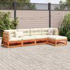 vidaXL Garden Sofa Set Wax brown Solid Pine Wood Large Modular