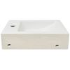 vidaXL Basin with Faucet Hole Rectangular Ceramic White 18.1"x10"x4.7"