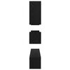vidaXL TV Cabinet Set Wall-mounted 8 pcs Black Oak Engineered Wood