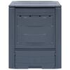 vidaXL Garden Composter Gray Plastic 23.6 x 23.6 x 28.7 in