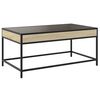 vidaXL Coffee Table Sonoma Oak Engineered wood, glass, metal Medium