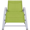 vidaXL Sunlounger Green Textilene Standard Sunlounger Rectangular
