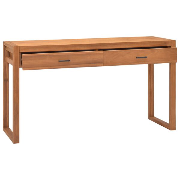 vidaXL Desk Teak Solid teak wood, plywood 47.2 x 15.7 x 29.5 in Desk