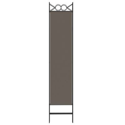 vidaXL 6-Panel Room Divider Anthracite 94.5"x86.6" Fabric