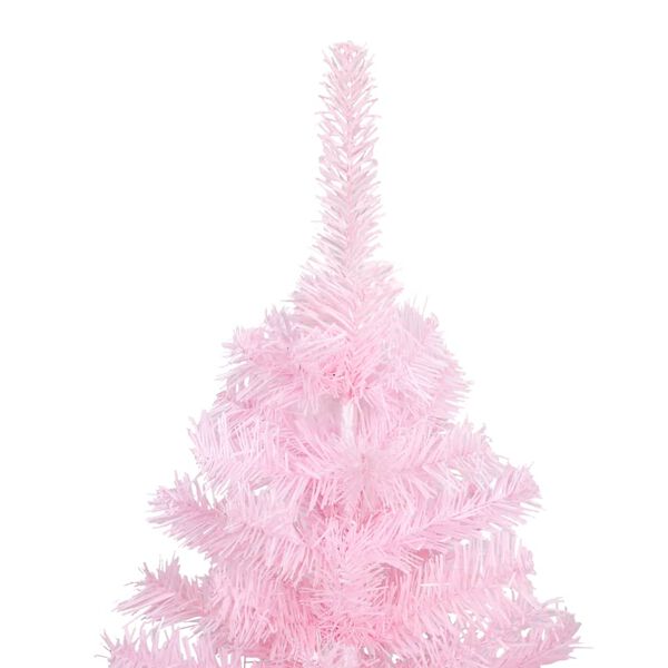 vidaXL Artificial Christmas Tree Pink PVC, Steel Extra tall