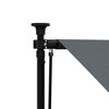 vidaXL Retractable Awning Anthracite Steel, Polyester 98.4 x 59.1 in