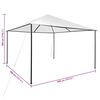 vidaXL Gazebo White Oxford fabric with PA coating, steel Large