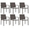 vidaXL Garden Dining Set Brown