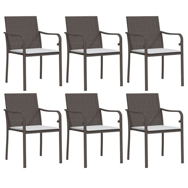 vidaXL Garden Dining Set Brown