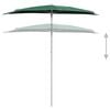 vidaXL Garden Parasol Green 100% polyester, steel Medium