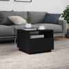 vidaXL Coffee Table Black Oak Engineered wood Medium Coffee Table