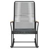 vidaXL Patio Rocking Chair Black 23.2"x31.3"x40.9" PVC Rattan