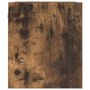 vidaXL Wall-mounted Bedside Cabinet Smoked oak Engineered wood Medium