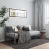 vidaXL Sofa Bed Frame Grey Powder-coated metal