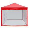 vidaXL Folding Party Tent with Sidewalls Red 9.8'x19.7'