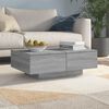 vidaXL Coffee Table Grey Sonoma Engineered Wood 35.4 x 23.6 in Storage