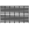 vidaXL Room Divider 6 Panels Black Poly Rattan