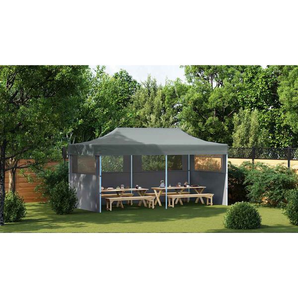vidaXL Partytent Anthracite 600D oxford with PVC coating 10x20 ft