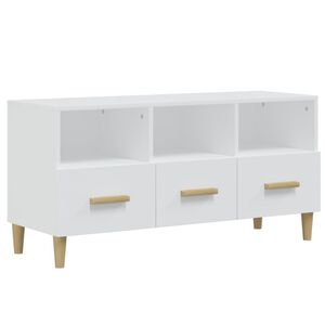 vidaXL TV Stand White 40.2"x14.2"x19.7" Engineered Wood