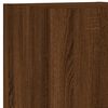 vidaXL TV Wall Cabinet Set Brown Oak Engineered Wood, Glass Medium