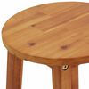 vidaXL Bar Stool Set of 4 Acacia Wood Color Solid Acacia Wood Standard
