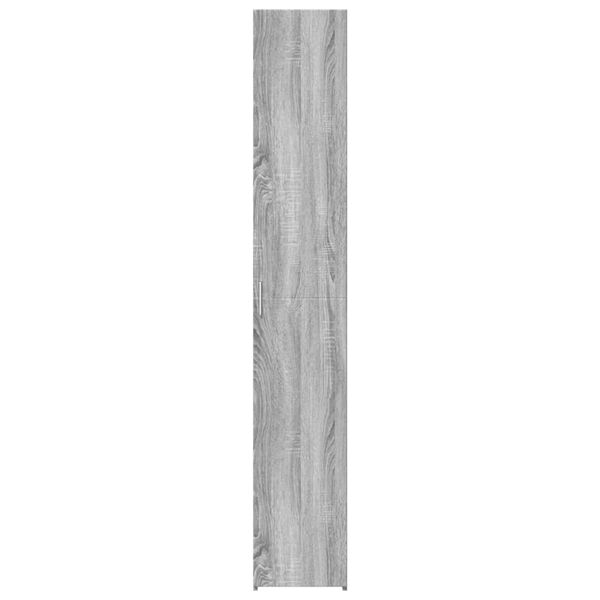 vidaXL Highboard Gray Sonoma 11.8"x16.7"x72.8" Engineered Wood