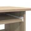 vidaXL Desk Sonoma oak Engineered wood Compact Sleek Desk