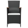 vidaXL Outdoor Furniture Set Black
