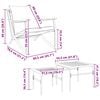 vidaXL Balcony Furniture Set Black, Light Grey