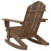 vidaXL Garden Rocking Chair Natural Brown Hardwood, Pine Medium
