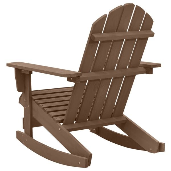 vidaXL Garden Rocking Chair Natural Brown Hardwood, Pine Medium