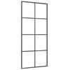 vidaXL Sliding Door with Hardware Set 35.4x80.7" ESG Glass&Aluminium