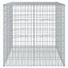 vidaXL Gabion Basket Silver Galvanized iron wire Large Durable