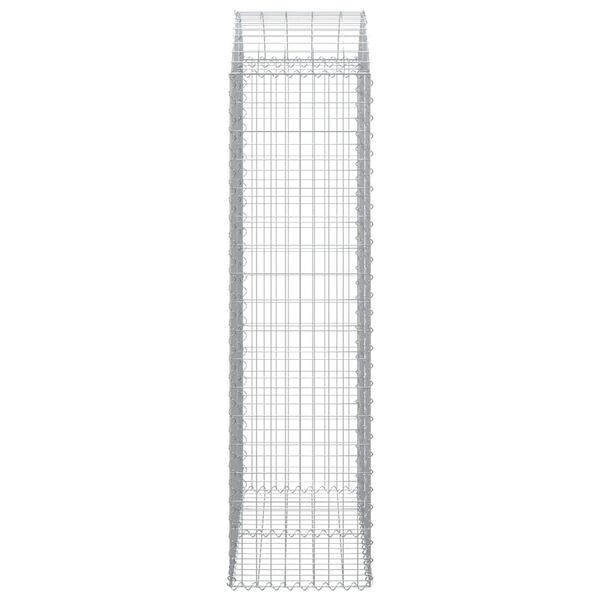vidaXL Gabion Basket Silver Galvanized iron Large Durable