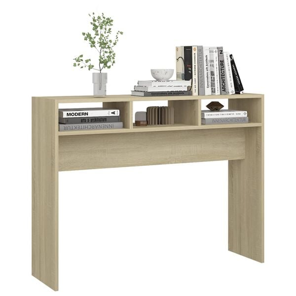 vidaXL Console Table Sonoma oak Engineered wood 41.3x11.8x31.5 in