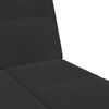 vidaXL Sofa Bed Black Velvet, Wood, Foam Medium
