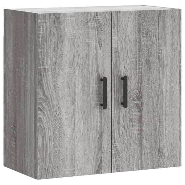 vidaXL Wall Cabinet Grey Sonoma Engineered Wood Medium Wall Cabinet