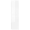 vidaXL Wardrobe High gloss white Engineered wood Compact Wardrobe