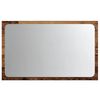 vidaXL Bathroom Mirror Old wood Engineered wood, glass 23.6x3.4x15.0 in