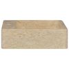 vidaXL Sink Cream 15.7"x15.7"x4.7" Marble
