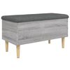 vidaXL Storage Bench Gray Sonoma