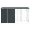 vidaXL Bird Cage Anthracite 169.29 x 81.89 x 97.24 in Galvanised Steel