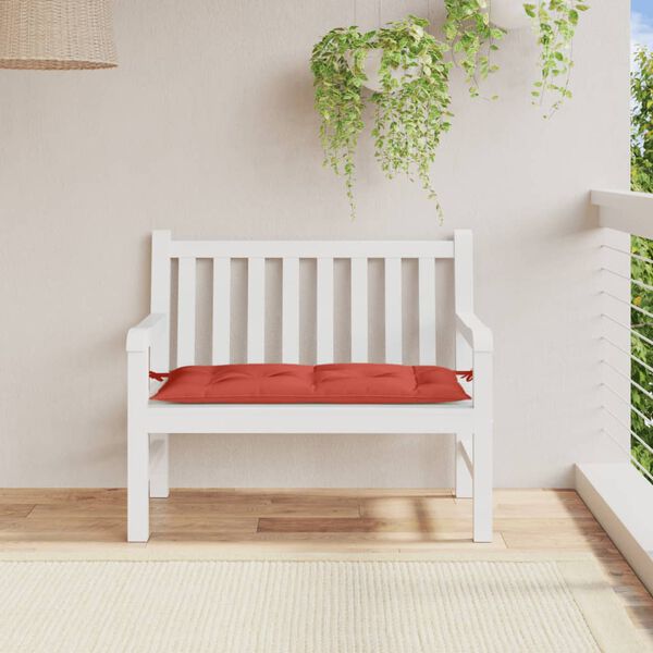 vidaXL Garden Bench Cushion Melange Red 100% Polyester