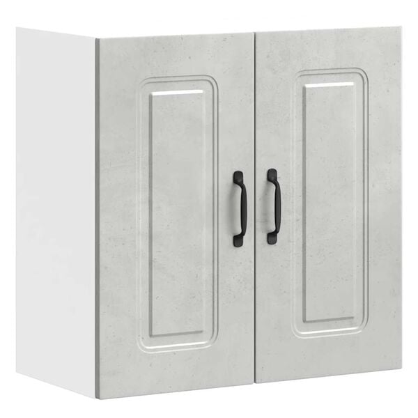 vidaXL Kitchen Wall Cabinet Concrete grey Engineered wood
