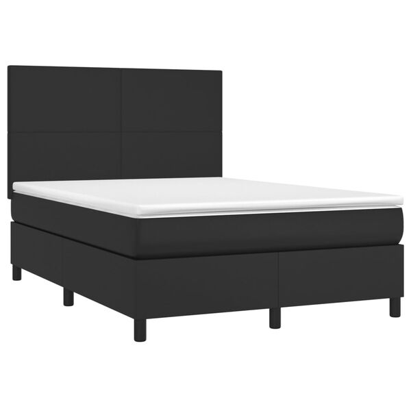 vidaXL Box Spring Bed Black