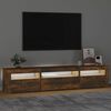 vidaXL TV Cabinet Smoked Oak Engineered Wood TV Cabinet Rectangular